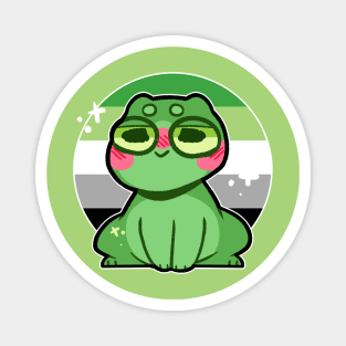 pride frog- Aromantic Variant Magnet